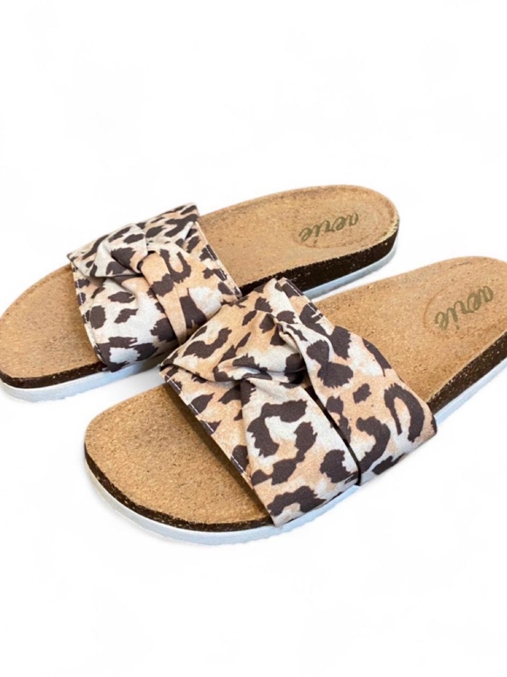 aerie Leopard Knot Slide Sandals for Women - Neutral